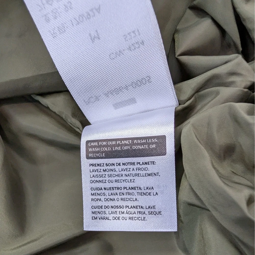 NWT Levi's Olive Cotton Bomber Jacket Utility Military M